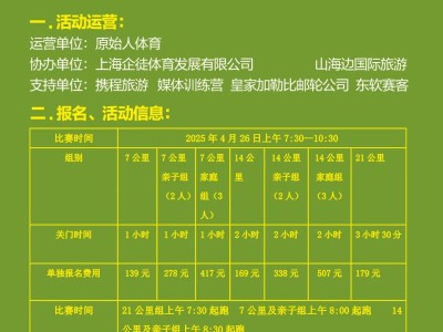 2025上海明珠長跑節(jié)(賽事規(guī)程)
