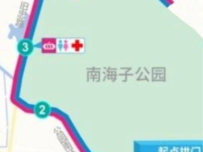 2025北京亦莊半程馬拉松彩排期間部分道路臨時交通管制