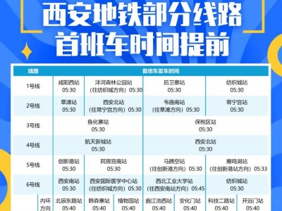 2025西安馬拉松比賽當(dāng)天西安地鐵多條線路首班車(chē)提前