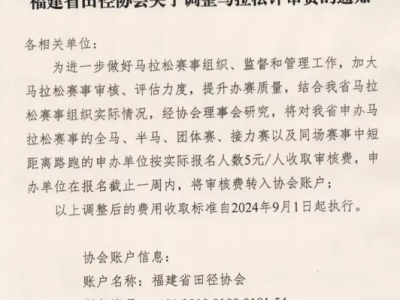 福建田協(xié)發(fā)紅頭文件：收取馬拉松人頭費(fèi)5元/人，緊急暫停。