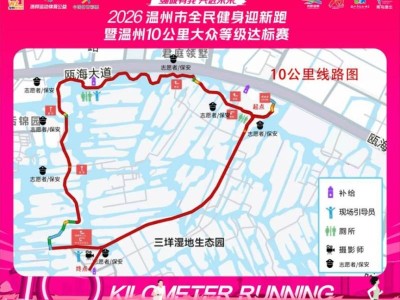 2026溫州市全民健身迎新跑暨溫州10公里大眾等級(jí)達(dá)標(biāo)賽路線圖
