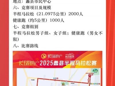 2025蠡縣半程馬拉松賽競賽規(guī)程