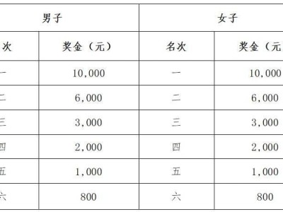 2025南通啟東馬拉松暨首屆張謇馬拉松獎金有多少？