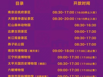 2025南京馬拉松免費(fèi)景區(qū)游玩福利一覽