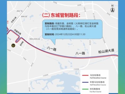 2024東莞馬拉松東城交通管制路段和時(shí)間