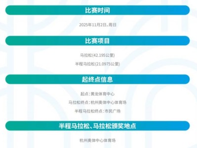 2025杭州馬拉松參賽攻略（賽事日程+起點(diǎn)地圖+賽前提醒）