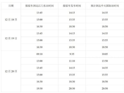 2025江門馬拉松賽接駁乘車方案