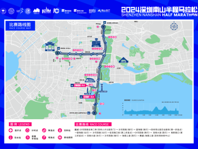 2024深圳南山半程馬拉松路線圖(高清大圖)