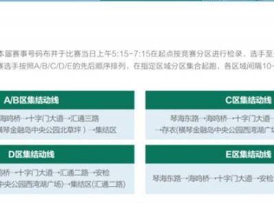 2024橫琴馬拉松選手在哪里集合