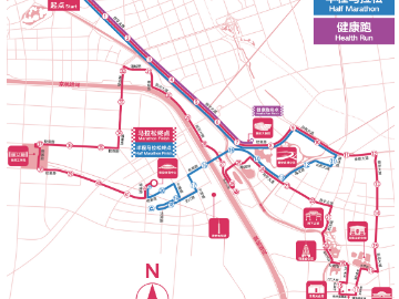 2025淮安馬拉松線路圖