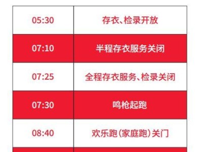 2024南昌馬拉松比賽當天日程表