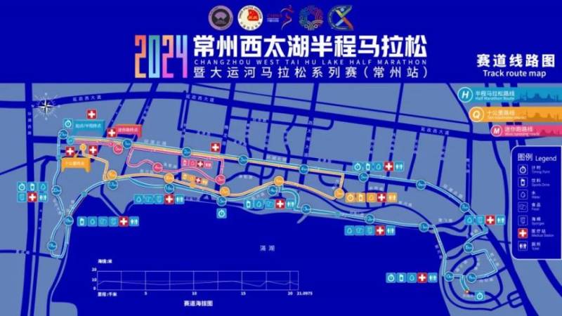 2024常州西太湖半程馬拉松路線圖+賽道解析