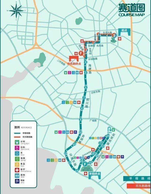 2024昆明半程馬拉松歡樂跑路線圖+路線