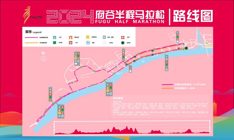 2024府谷半程馬拉松比賽路線圖