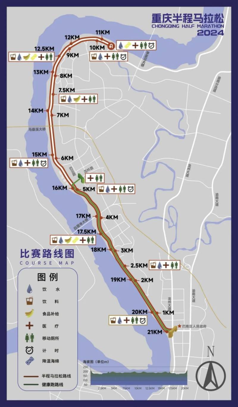 2024重慶半程馬拉松路線(半馬+健康跑) 2024重慶半程馬拉松路線(半馬+健康跑)