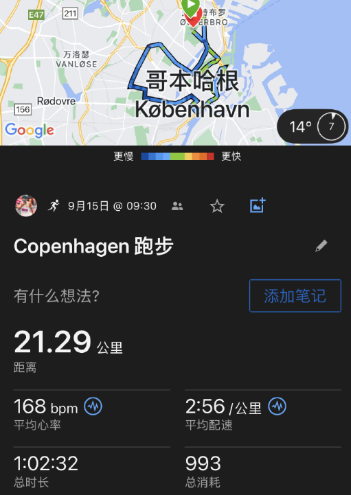 2024哥本哈根半程馬拉松：賈俄仁加成績(jī)（比賽數(shù)據(jù)）
