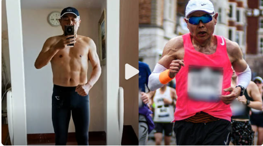 65歲的許建江健身17年，參加半馬和全馬近50場(chǎng)，獲得上百塊獎(jiǎng)牌！