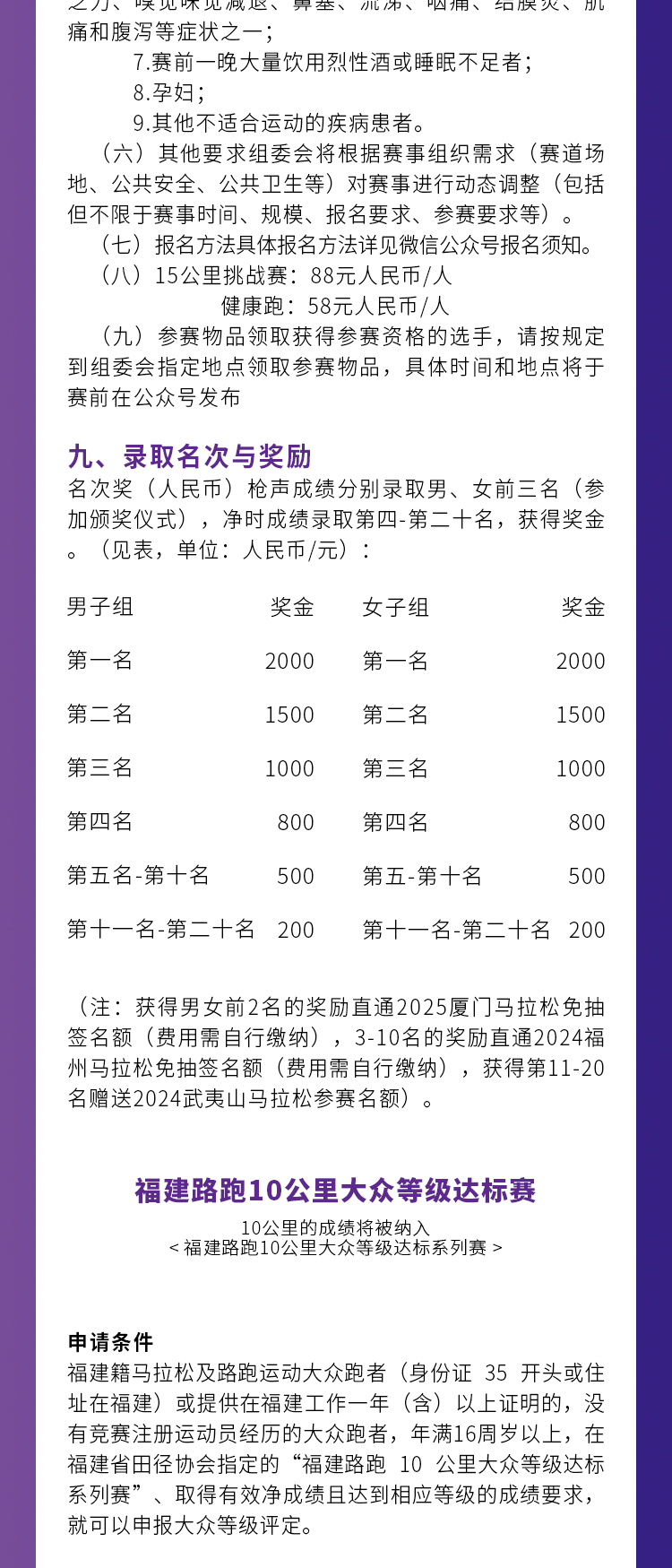 2024南平崇陽溪漫游道15公里挑戰(zhàn)賽(賽事規(guī)程)（4）