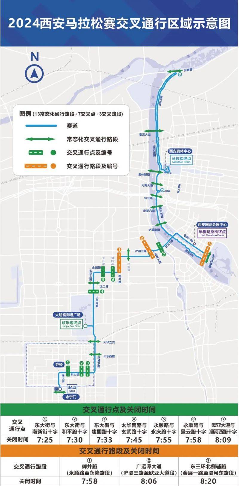 2024西安馬拉松交通管制一覽（3）