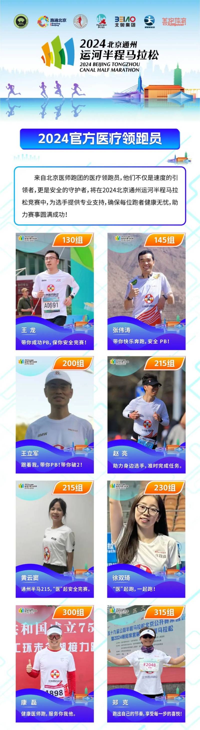 2024北京通州運(yùn)河半程馬拉松官方醫(yī)療領(lǐng)跑員發(fā)布