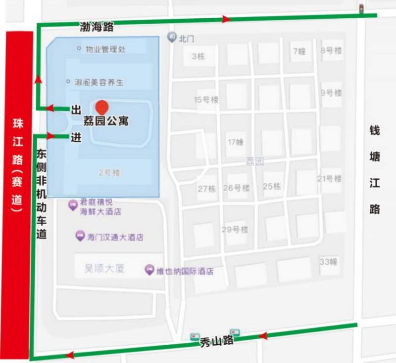 2024海門(mén)馬拉松賽期間賽道沿線部分小區(qū)繞行路線（2）