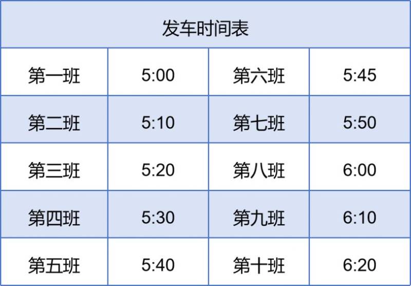2024南通海門馬拉松接駁發(fā)車時(shí)間表