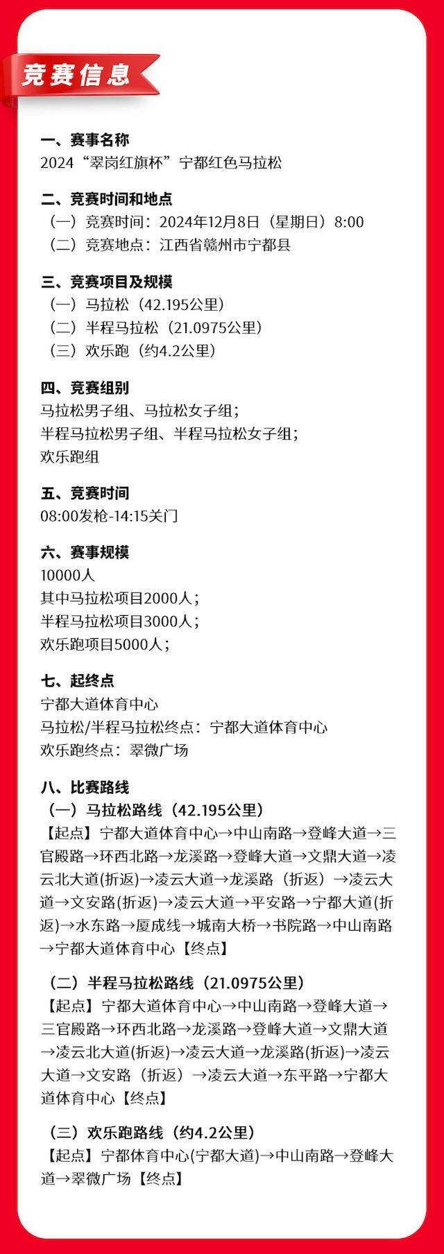 2024“翠崗紅旗杯”寧都紅色馬拉松(賽事規(guī)程)（2）