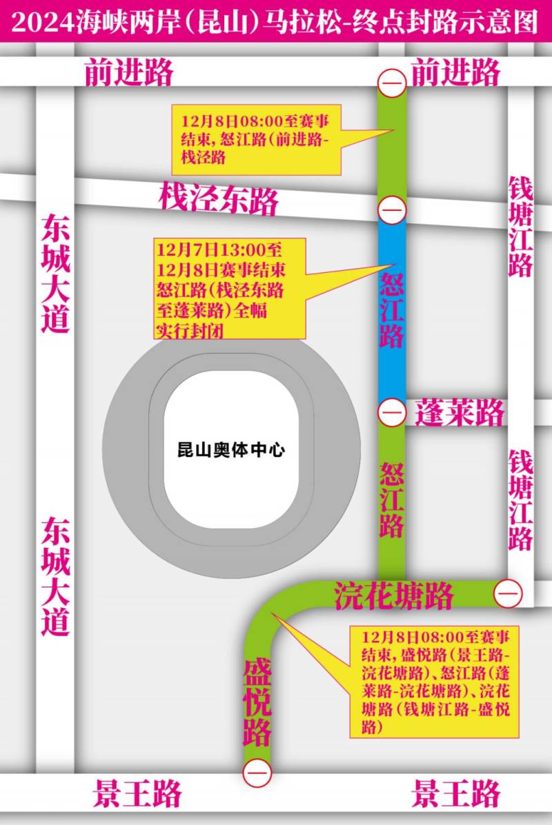 2024海峽兩岸（昆山）馬拉松12月7日起臨時交通管制（3）