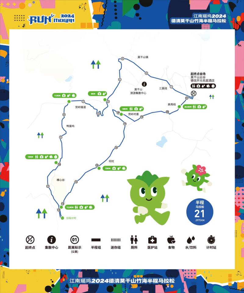 2024湖州德清莫干山馬拉松半程路線圖