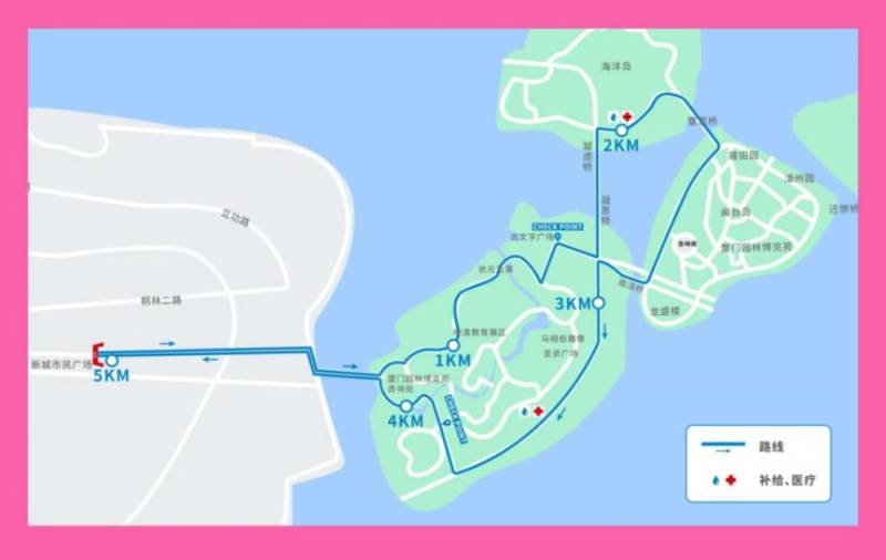 廈門(mén)馬拉松系列賽OKRUN集美站比賽路線（附線路圖）