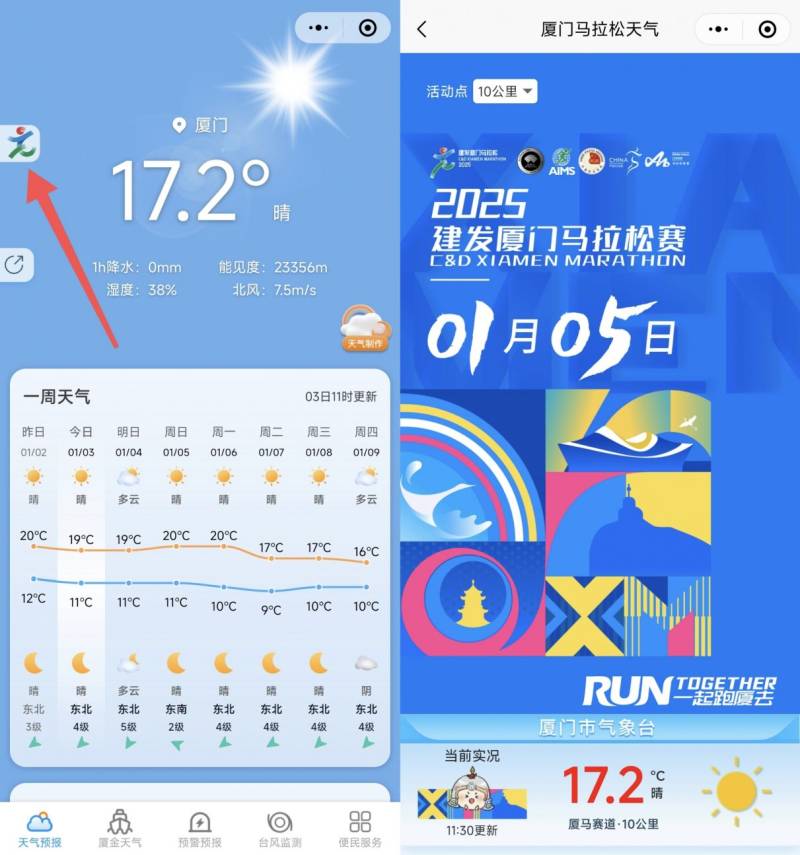 2025廈門馬拉松天氣情況如何？（4）