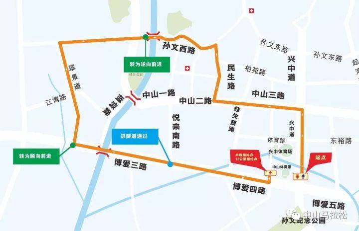 2017中山馬拉松比賽線路(3) 2017中山馬拉松比賽線路(3)