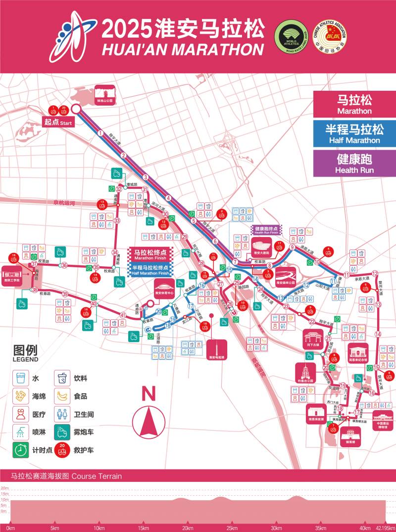 2025淮安馬拉松(賽事日歷+人數(shù)+路線)（11）