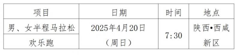 2025西安市西咸新區(qū)半程馬拉松競賽規(guī)程(時間+地點+報名+領物+獎勵) 2025西安市西咸新區(qū)半程馬拉松競賽規(guī)程(時間+地點+報名+領物+獎勵)