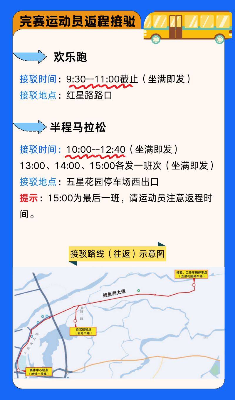 2025南昌鄱陽湖半程馬拉松大巴車接駁指南（時(shí)間+路線）（3）