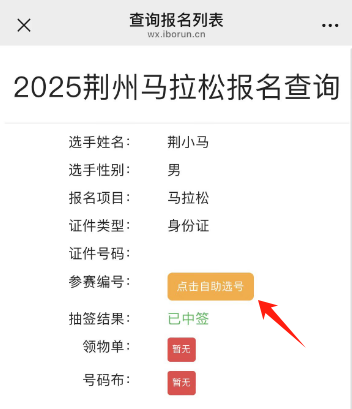荊州馬拉松參賽選手分區(qū)查詢?nèi)肟诠倬W(wǎng)及流程2025（4）