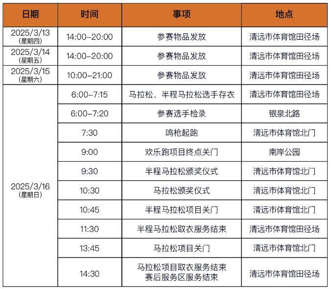 2025年清遠(yuǎn)馬拉松賽事直播時間+直播入口