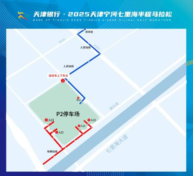 天津?qū)幒悠呃锖ｑR拉松自駕及接駁車交通指南（4）