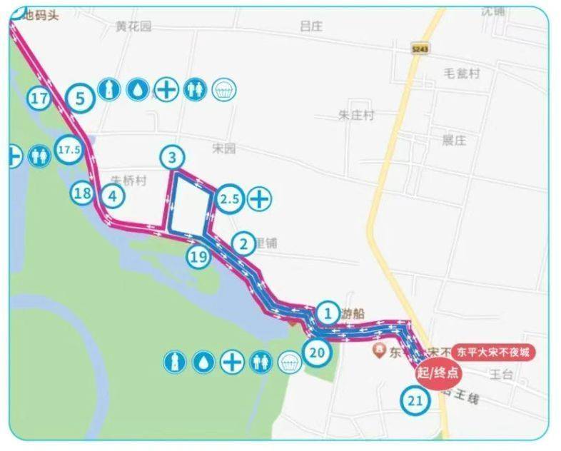 2025樂(lè)跑東平湖半程馬拉松路線圖（2）