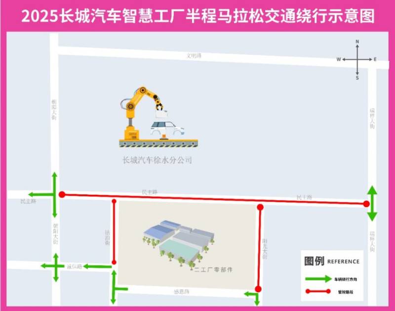 2025長城汽車智慧工廠半程馬拉松交通管制通告(2) 2025長城汽車智慧工廠半程馬拉松交通管制通告(2)