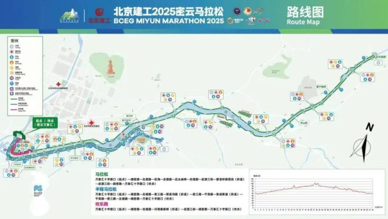2025北京密云馬拉松比賽路線圖 2025北京密云馬拉松比賽路線圖