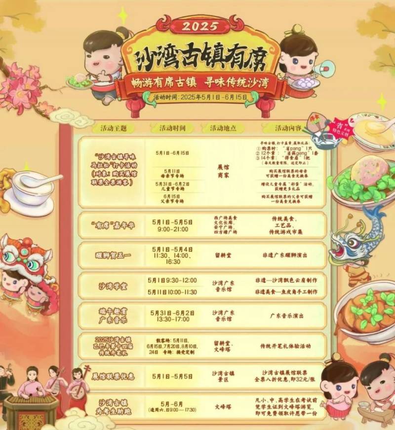 2025廣州沙灣古鎮(zhèn)尋味馬拉松打卡活動(dòng)攻略（時(shí)間+門票）