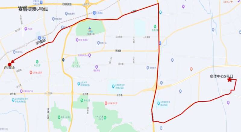 濟(jì)南公交將開通8條馬拉松臨時(shí)擺渡線路（6）