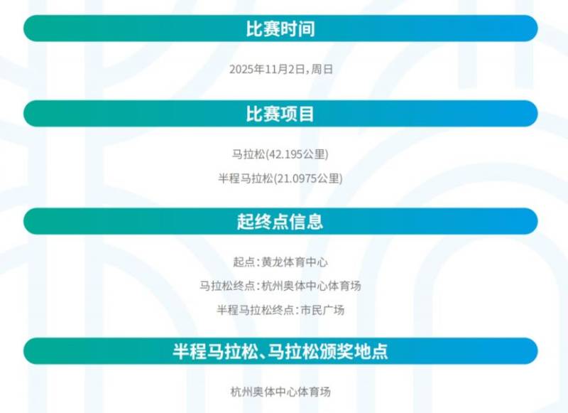 2025杭州馬拉松參賽攻略(賽事日程+起點(diǎn)地圖+賽前提醒) 2025杭州馬拉松參賽攻略(賽事日程+起點(diǎn)地圖+賽前提醒)