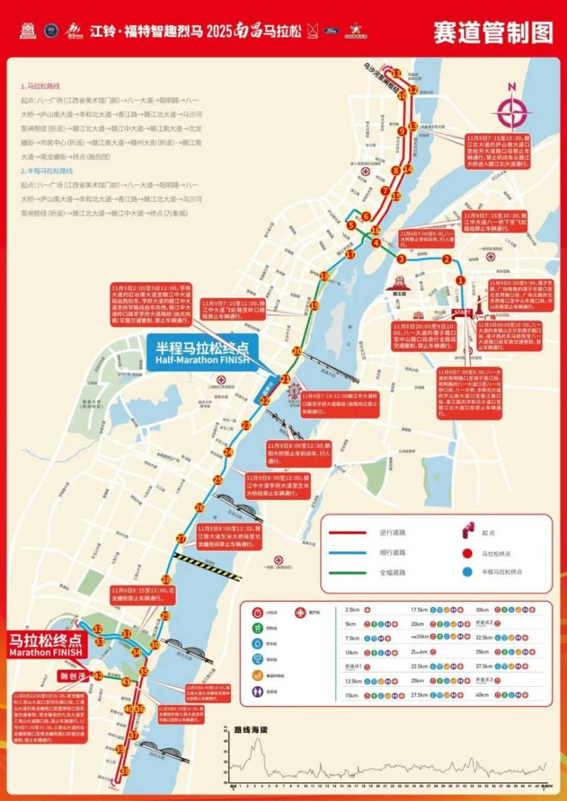 2025南昌馬拉松比賽期間交通管制路段+時(shí)間