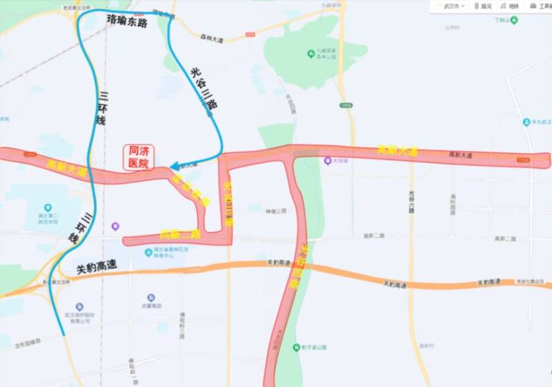 2025光谷馬拉松交通管制措施(管制路段+繞行措施)(7) 2025光谷馬拉松交通管制措施(管制路段+繞行措施)(7)