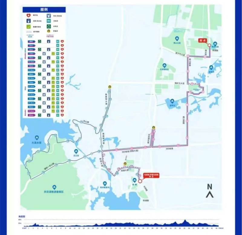 溧陽馬拉松路線圖+路線(最新)