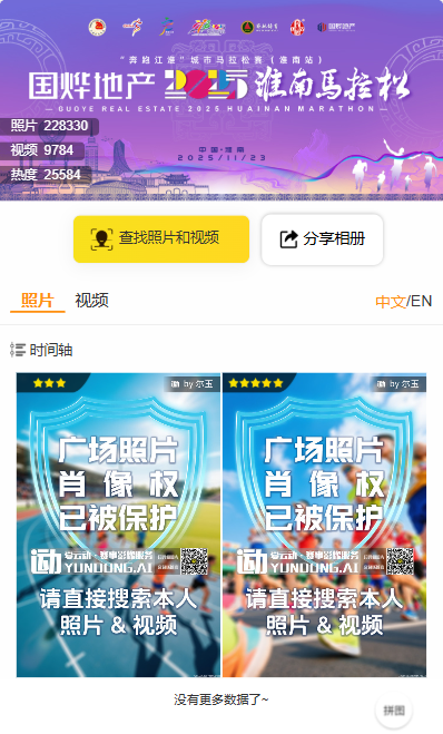 2025淮南馬拉松選手參賽照片下載入口