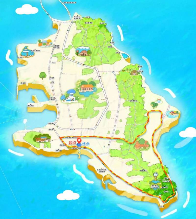 2026長島環(huán)島踏青跑賽事路線圖（附報名入口）（3）