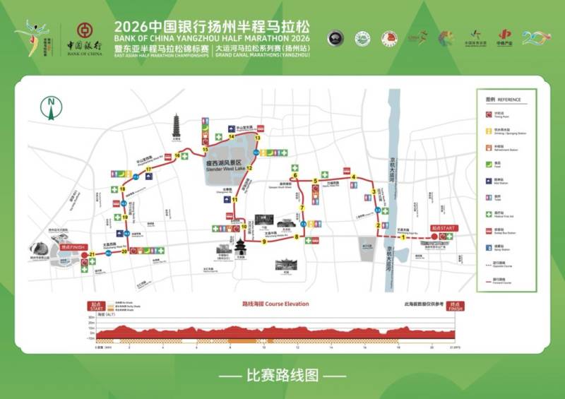 2026揚(yáng)州半程馬拉松終點(diǎn)在哪里？附賽道路線圖